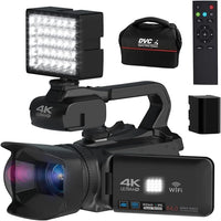 KOMERY YouTube Camcorder 4K Ultra HD camera Camcorders 64MP Streaming Camera 4.0"Touch Screen Digital Video Camera Jack's Clearance