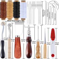 59Pcs Professional Leather Craft Tools DIY Kit Jack's Clearance
