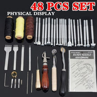 59Pcs Professional Leather Craft Tools DIY Kit Jack's Clearance