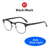 Classic Semi Rimless Anti Blue Light Blocking Glasses Unisex Frames Jack's Clearance
