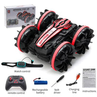 Amphibious RC Car Remote Control Stunt Car Double-sided Flip Driving Drift RC Cars Jack's Clearance