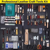 59Pcs Professional Leather Craft Tools DIY Kit Jack's Clearance