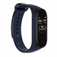 M4 Smart Bracelet Heart Rate Monitoring Blood Pressure Blood Oxygen Information Push Fitness Sports Bluetooth Pedometer Jack's Clearance