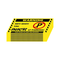 Funny Bad Parking Cards - Call Out Idiot Parkers! Jack's Clearance