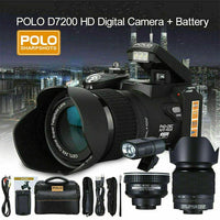 24X Optical Zoom Professional DSLR Camera For Photography Auto Focus 33MP Three Lens 1080P HD Digital Video Camcorder Outdoor Jack's Clearance