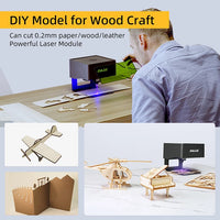 DJ6 Laser Engraving Machine 3000mw Fast Mini Logo Mark Printer Cutter Woodworking Wood Plastic Jack's Clearance