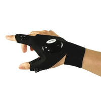 Fingerless Glove LED Flashlight Waterproof Torch Outdoor Tool Fishing Camping Hiking Survival Rescue Multi Light Tool Jack's Clearance