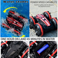 Amphibious RC Car Remote Control Stunt Car Double-sided Flip Driving Drift RC Cars Jack's Clearance