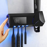 Smart UV Toothbrush Holder Wall-Mounted Toothbrush Sterilizer Automatic Toothpaste Squeezer Dispenser Jack's Clearance