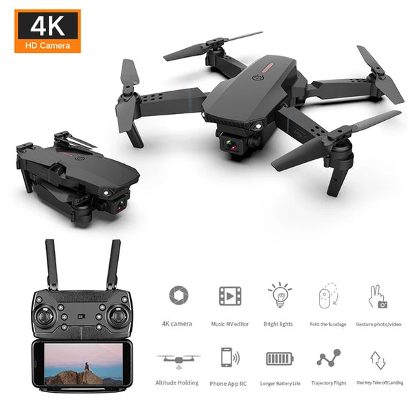 2023 New WIFI FPV Drone Camera 4K 1080P Height Hold RC Foldable Quadcopter Mini Drone Dual Camera Jack's Clearance
