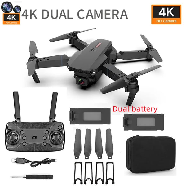 2023 New WIFI FPV Drone Camera 4K 1080P Height Hold RC Foldable Quadcopter Mini Drone Dual Camera Jack's Clearance