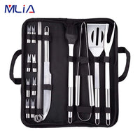 MLIA 27Pcs Stainless Steel BBQ Tools Set | Barbecue Grilling Accessories Camping Cooking Tools Jack's Clearance
