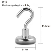 10Pcs Strong Magnetic Hooks Practical load bearing Hook Multi-Purpose storage For Home Kitchen Bar Storage Key Coat Cup Hanging Jack's Clearance