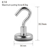 10Pcs Strong Magnetic Hooks Practical load bearing Hook Multi-Purpose storage For Home Kitchen Bar Storage Key Coat Cup Hanging Jack's Clearance