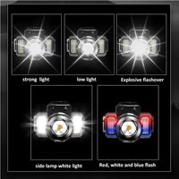 Rechargeable Headlamp 2000mah Super Bright Torch Light T51 Induction LED Headlight Waterproof Camping Mobile Power Bank Flashing Jack's Clearance