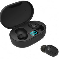 New E6s Smart Digital Display Bluetooth Headset Wireless Sports Mini Headset Stereo in-Ear Jack's Clearance