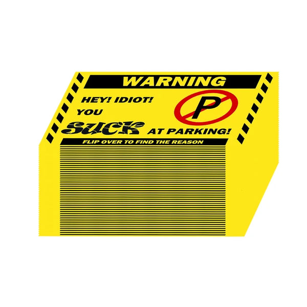 Funny Bad Parking Cards - Call Out Idiot Parkers! Jack's Clearance