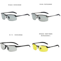 Photochromic Sunglasses Men Polarized Driving Chameleon Glasses Male Change Color Sun Glasses Day Night Vision Driver's Eyewear Jack's Clearance