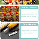 MLIA 27Pcs Stainless Steel BBQ Tools Set | Barbecue Grilling Accessories Camping Cooking Tools Jack's Clearance
