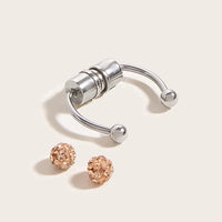 Stainless Steel Magnet Nose Ring Horseshoe Ring Nose Clip Non-pierced Nose Hoop Magnetic Nose Nail piercing nariz piercing Jack's Clearance