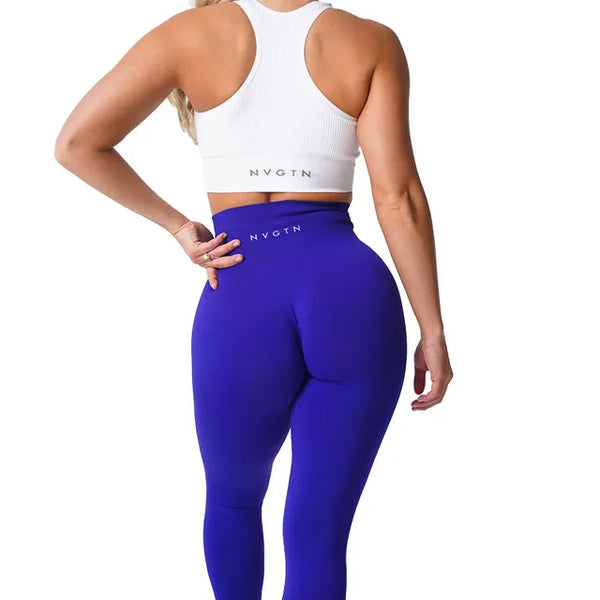 NVGTN Solid Seamless Leggings Women Soft Workout Tights Fitness Outfits Yoga Pants High Waisted Gym Wear  Lycra Spandex Leggings Jack's Clearance
