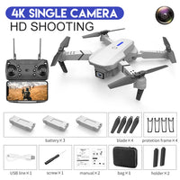KBDFA E88 Pro 2022 New WIFI FPV Drone With Wide Angle HD 4K Camera Height Hold RC Foldable Quadcopter Drones Jack's Clearance