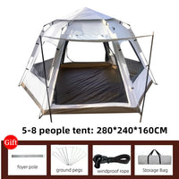 5-8 Person Automatic Speed-Opening Camping Tent Jack's Clearance