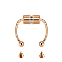 Stainless Steel Magnet Nose Ring Horseshoe Ring Nose Clip Non-pierced Nose Hoop Magnetic Nose Nail piercing nariz piercing Jack's Clearance
