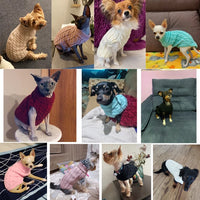 Dog Sweaters for Small Dogs Winter Warm Dog Clothes Turtleneck Knitted Pet Clothing Puppy Cat Sweater Vest Chihuahua Yorkie Coat Jack's Clearance