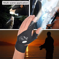 Fingerless Glove LED Flashlight Waterproof Torch Outdoor Tool Fishing Camping Hiking Survival Rescue Multi Light Tool Jack's Clearance