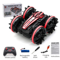 Amphibious RC Car Remote Control Stunt Car Double-sided Flip Driving Drift RC Cars Jack's Clearance