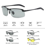 Photochromic Sunglasses Men Polarized Driving Chameleon Glasses Male Change Color Sun Glasses Day Night Vision Driver's Eyewear Jack's Clearance
