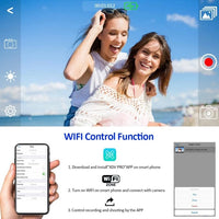 4K Ultra HD 48MP Camcorder Video Camera Wifi APP Control 3.0 inch for YouTube Live Streaming 30X Digital Zoom IR Night Vision Jack's Clearance