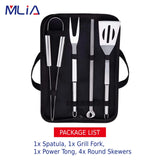 MLIA 27Pcs Stainless Steel BBQ Tools Set | Barbecue Grilling Accessories Camping Cooking Tools Jack's Clearance