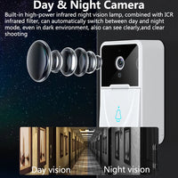 Wireless Doorbell WiFi Outdoor HD Camera Security Door Bell Night Vision Video Intercom Voice Change For Home Monitor Door Phone Jack's Clearance