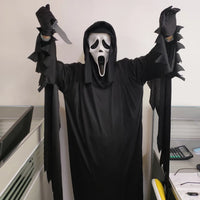 Ghost Face Scream Movie Horror Mask Halloween Killer Cosplay Adult Costume Accessories Props Jack's Clearance