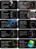 2023 Smart Watch Women Series 8 2.0 " Screen Bluetooth Call Heart Rate Blood Pressure Men Smartwatch for Apple Watch IWO Watch 8 Jack's Clearance