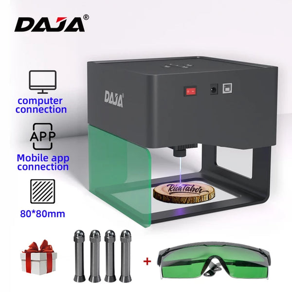 DJ6 Laser Engraving Machine 3000mw Fast Mini Logo Mark Printer Cutter Woodworking Wood Plastic Jack's Clearance