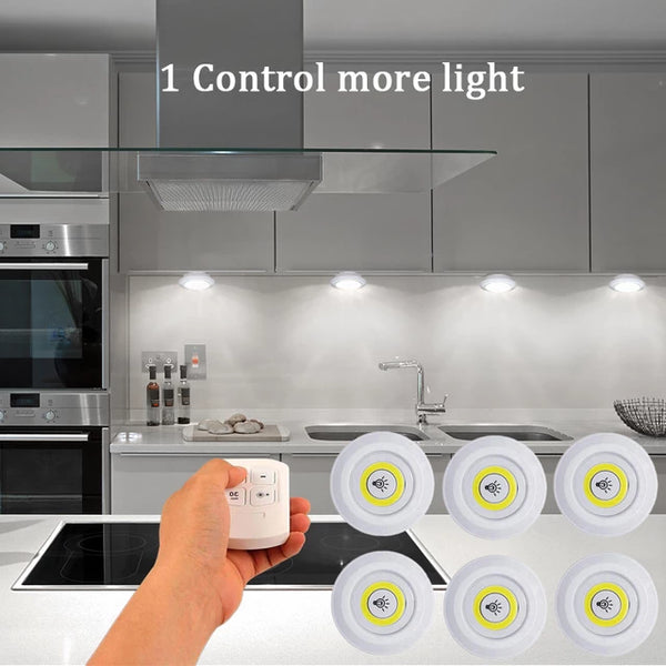 Smart Wireless Remote Control Dimmable Mini LED Lights Jack's Clearance