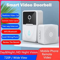 Wireless Doorbell WiFi Outdoor HD Camera Security Door Bell Night Vision Video Intercom Voice Change For Home Monitor Door Phone Jack's Clearance