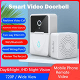 Wireless Doorbell WiFi Outdoor HD Camera Security Door Bell Night Vision Video Intercom Voice Change For Home Monitor Door Phone Jack's Clearance