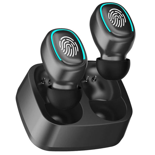 Wireless Bluetooth Headset Touch Light Mini High Quality Earplugs Anti-Sweat HD Sound Quality Stereo Universal Headset Jack's Clearance