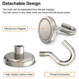 10Pcs Strong Magnetic Hooks Practical load bearing Hook Multi-Purpose storage For Home Kitchen Bar Storage Key Coat Cup Hanging Jack's Clearance