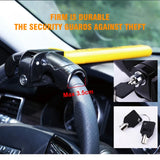 Universal Car Steering Wheel Lock Heavy Duty Anti-theft  Car/Van Security Rotary Steering Wheel Lock Enhance Automobile Security Jack's Clearance