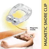 Magnetic Anti Snore Device Stop Snoring Nose Clip Easy Breathe Improve Sleeping Aid Apnea Guard Night Device With Case Jack's Clearance