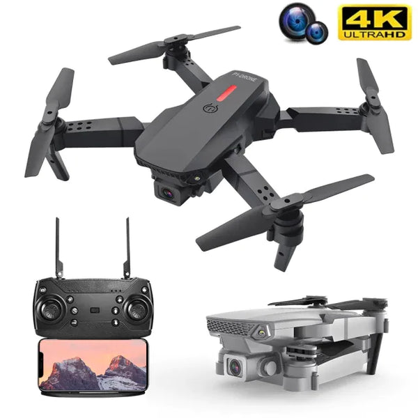 E88 Rc Drone 4K Profesional HD Dual Camera 2.4Ghz Mini Foldable Quadcopter Real-time Transmission Jack's Clearance