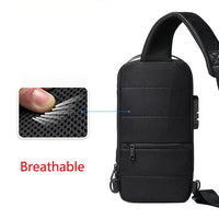 USB Charging Sport Sling Anti Theft Shoulder Bag Jack's Clearance