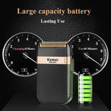Kemei Electric Shaver for Men Twin Blade Waterproof Reciprocating Cordless Razor USB Rechargeable Shaving Machine Barber Trimmer Jack's Clearance