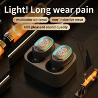 Wireless Bluetooth Headset Touch Light Mini High Quality Earplugs Anti-Sweat HD Sound Quality Stereo Universal Headset Jack's Clearance