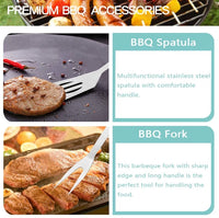 MLIA 27Pcs Stainless Steel BBQ Tools Set | Barbecue Grilling Accessories Camping Cooking Tools Jack's Clearance